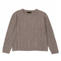 Maglione maglione oversize con scollo a barca da donna Marks & Spencer UK 10 piccolo grigio