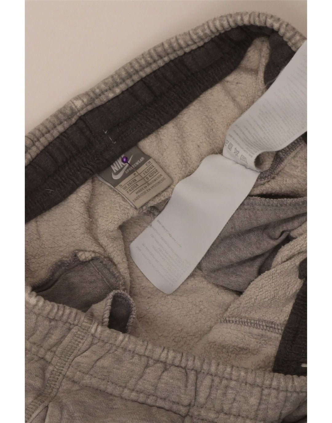 Pantaloni da tuta da uomo Nike Joggers piccoli in cotone grigio