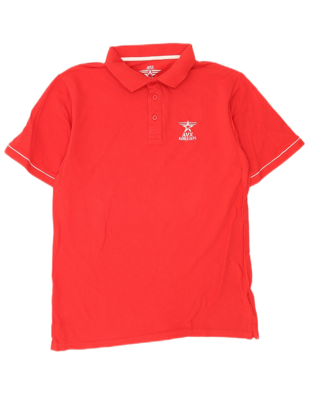 Polo da uomo Avirex XL in cotone rosso