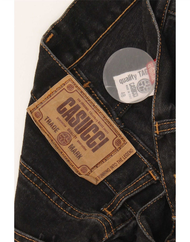 Jeans dritti da uomo Casucci IT 48 medio W30 L27 cotone nero