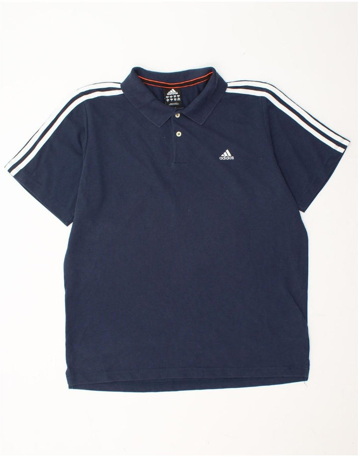 Polo ADIDAS da uomo Climalite XL in cotone blu navy
