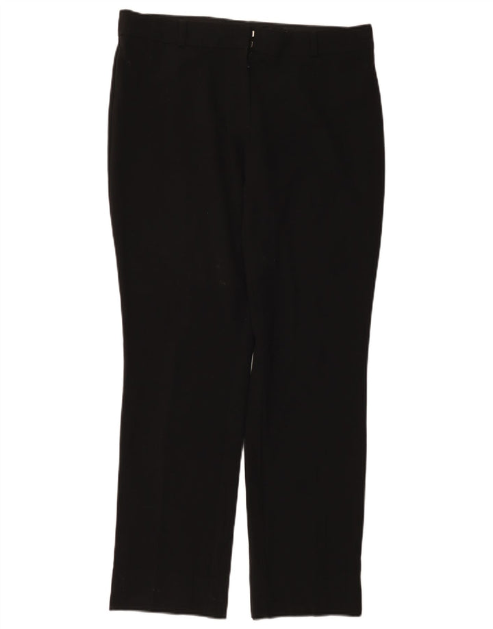 Pantaloni chino slim da donna Marks & Spencer UK 12 medi W32 L29 neri