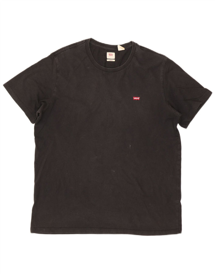 T-shirt standard da uomo Levi's Top grande nera