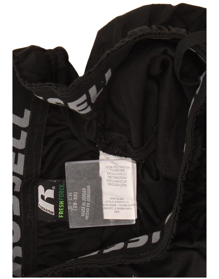 Pantaloncini sportivi da uomo Russell Athletic piccoli in poliestere nero