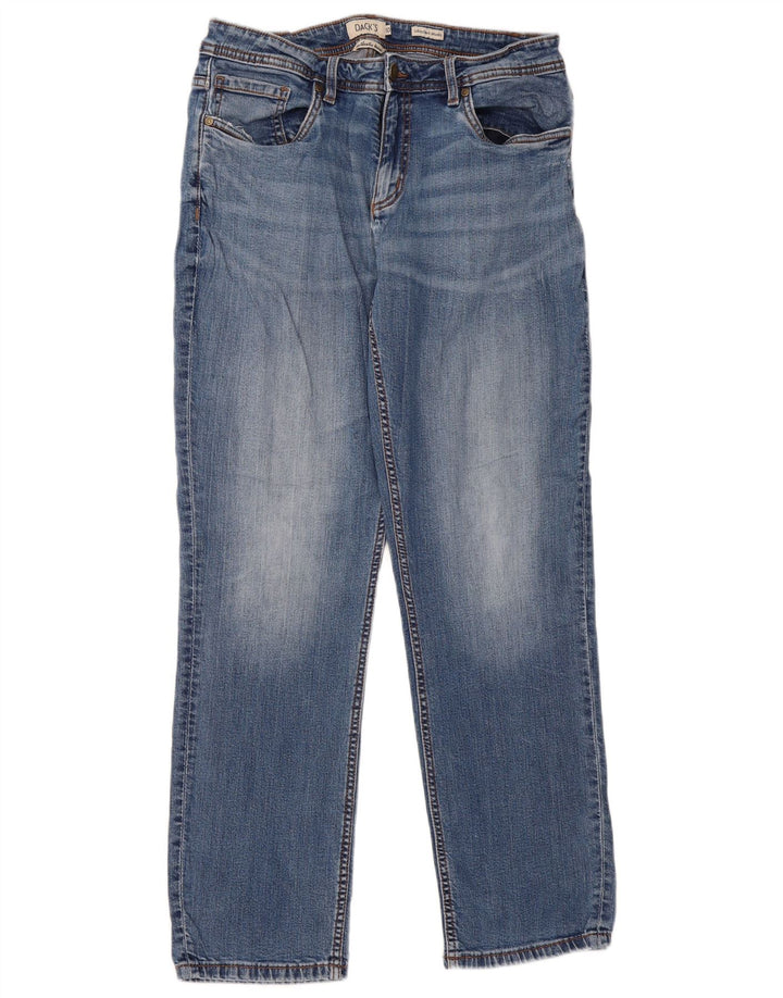 Jeans dritti da uomo di Dack IT 50 Large W32 L31 Blu