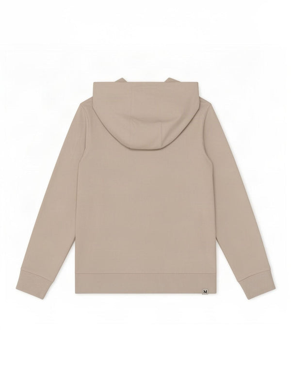 Felpa con cappuccio e zip da donna Puma UK 14 grande cotone grigio
