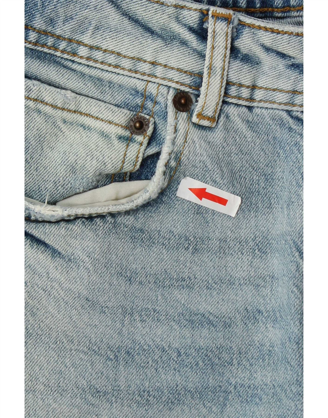 Jeans dritti invecchiati da uomo Zara EU 40 medio W31 L29 cotone blu