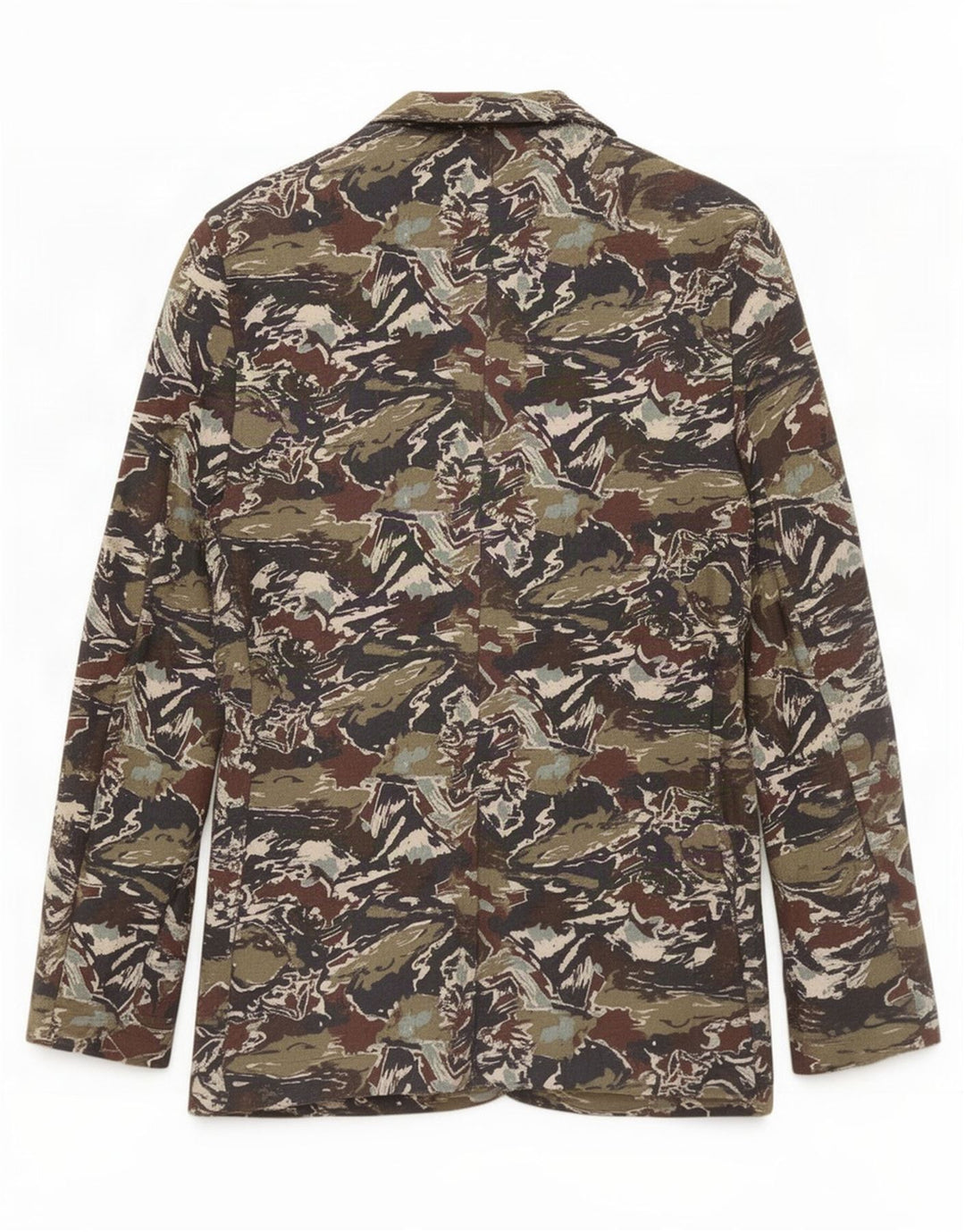 Giacca blazer da uomo con motivo astratto Zara UK 36 piccola multicolore
