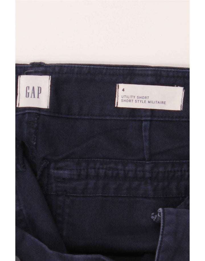 Pantaloncini chino da donna Gap US 4 Small W28 cotone blu navy