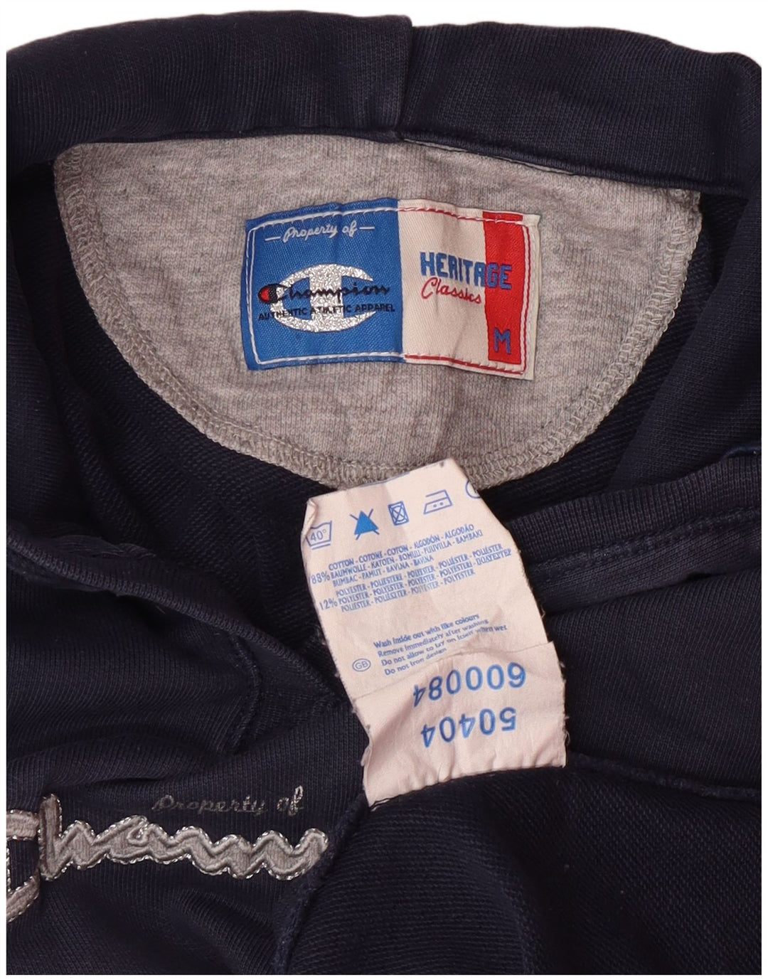 Maglione con cappuccio CHAMPION da donna Heritage Classics UK 12 medio blu navy