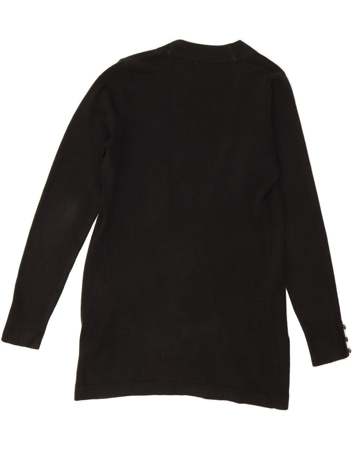MARKS & SPENCER Womens Open Cardigan Sweater UK 10 Small Black Acrylic Vintage Marks & Spencer and Second-Hand Marks & Spencer from Messina Hembry 