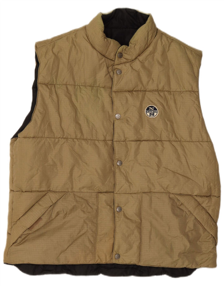 Gilet imbottito reversibile da uomo North Sails UK 40 Large Nero