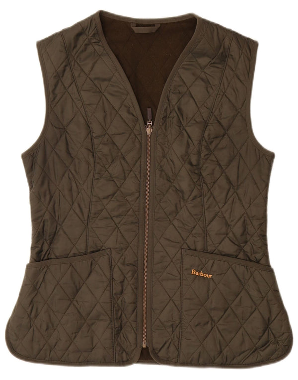 Gilet trapuntato da donna BARBOUR UK 12 medio kaki poliammide