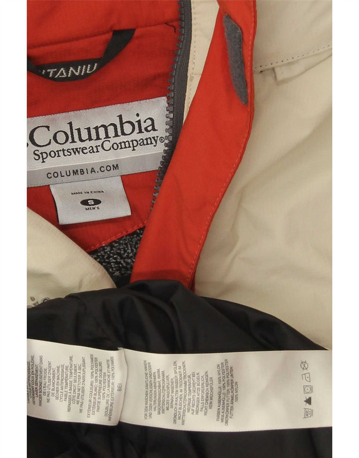 Giacca da sci da uomo Columbia Titanium UK 36 Small Red Colourblock Nylon