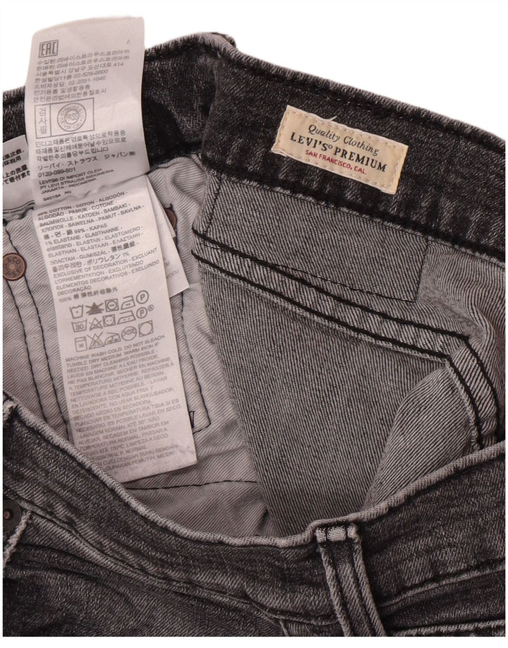 Jeans slim da uomo Levi's W30 L32 cotone grigio