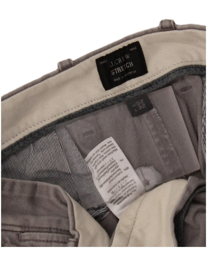 Pantaloni chino slim da uomo J. CREW W32 L32 cotone grigio