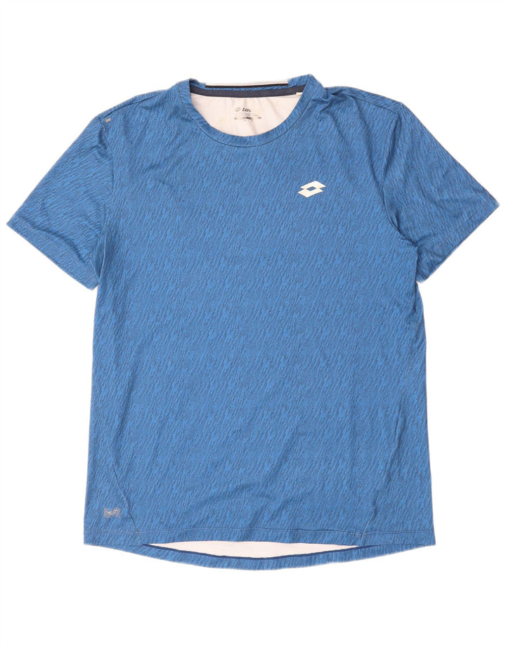 T-shirt da uomo Lotto Top XL blu pied de poule