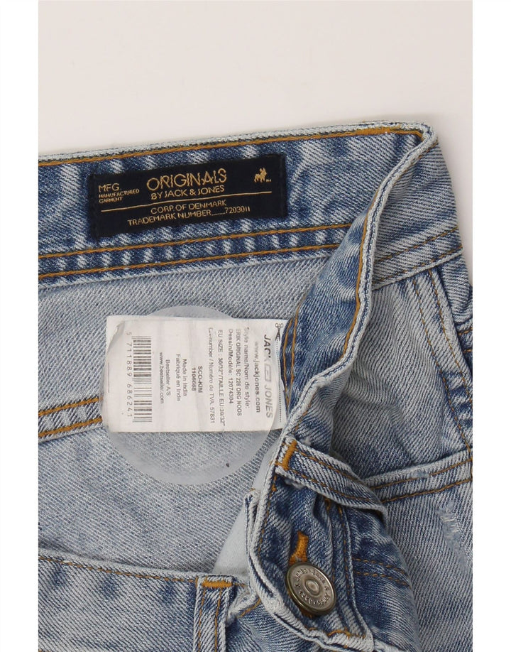 JACK & JONES Mens Straight Jeans W30 L32 Blue Cotton Vintage Jack & Jones and Second-Hand Jack & Jones from Messina Hembry 