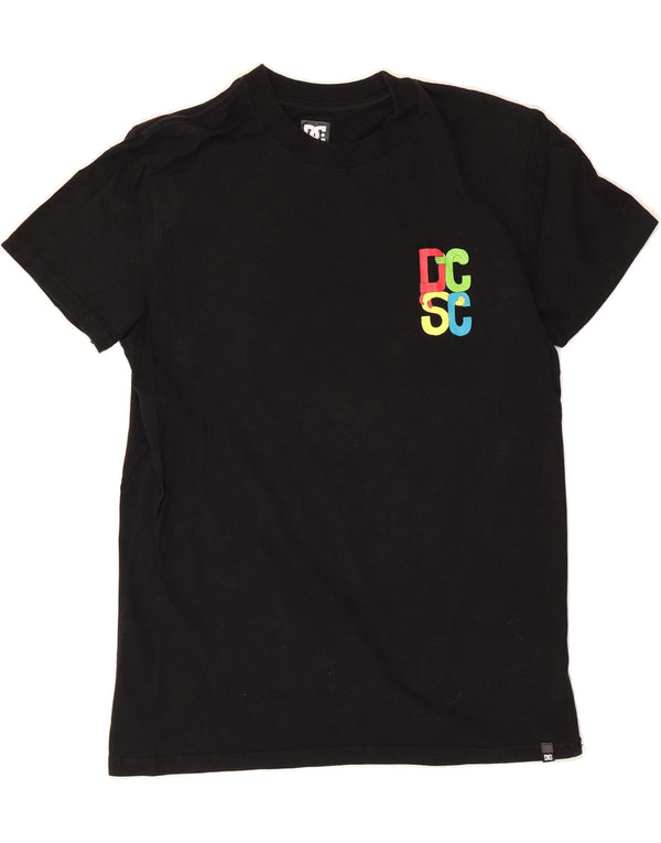 DC Mens Graphic T-Shirt Top XS Black Cotton
