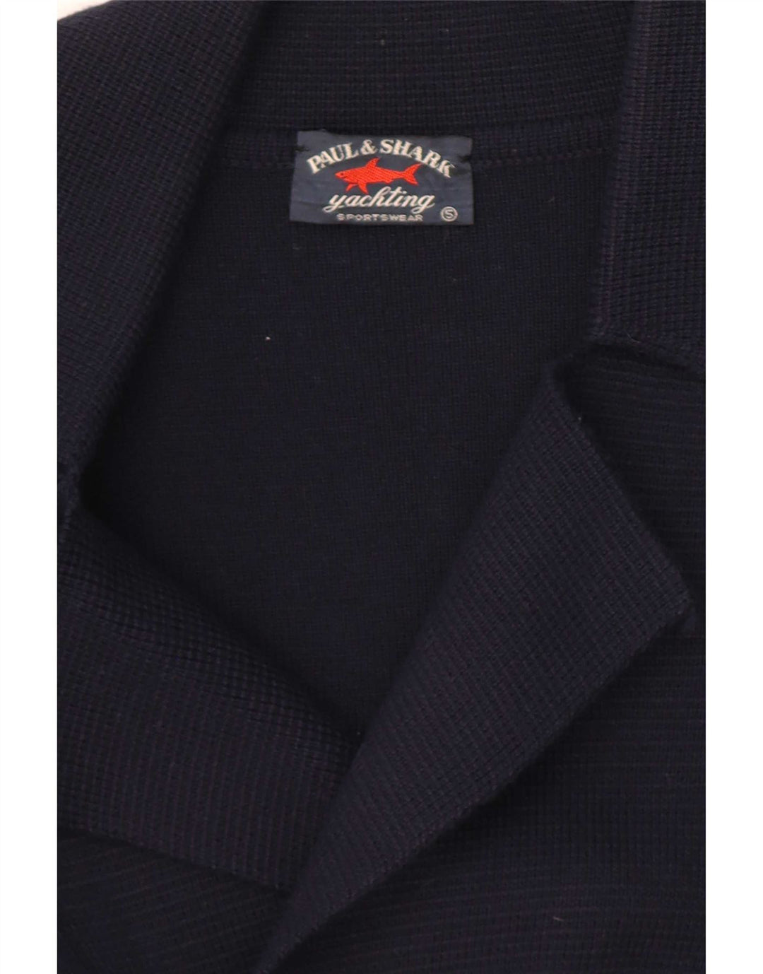 Paul & Shark Maglione cardigan doppiopetto da uomo in lana blu navy media