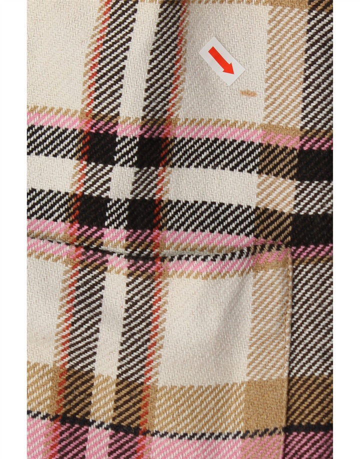 ZARA Womens Flannel Shirt UK 16 Large Multicoloured Check Cotton