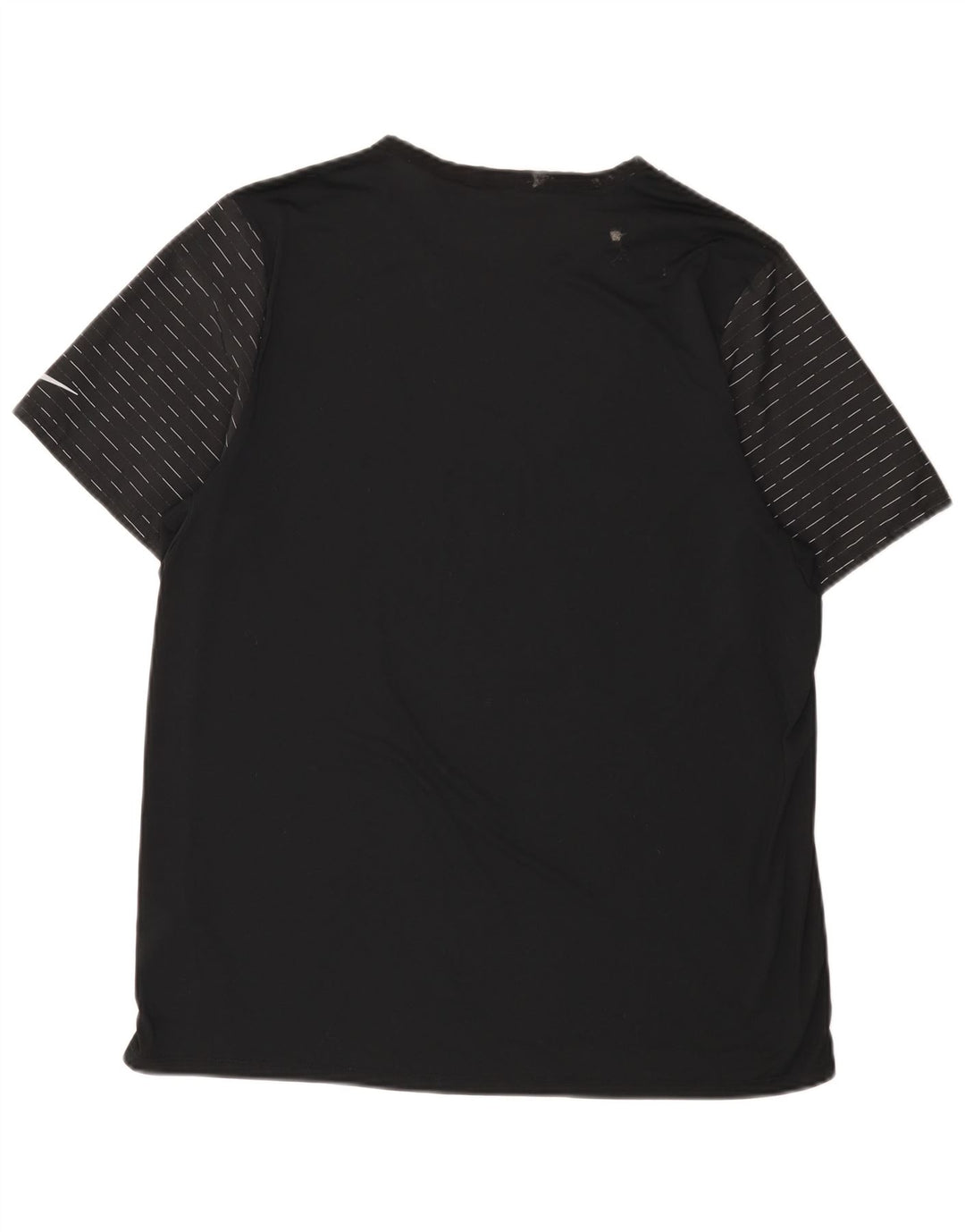 T-shirt da uomo Nike Dri Fit Top XL poliestere gessato nero