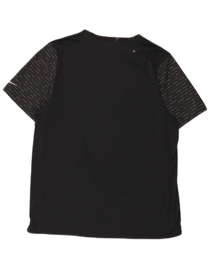 T-shirt da uomo Nike Dri Fit Top XL poliestere gessato nero