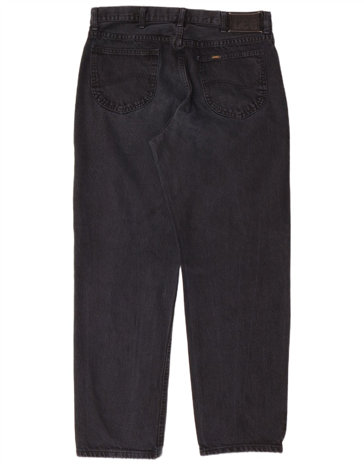 Jeans dritti da uomo Kansas LEE W38 L32 cotone nero