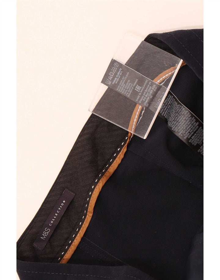 Pantaloni casual da donna Marks & Spencer UK 12 medi W32 L27 Blu navy