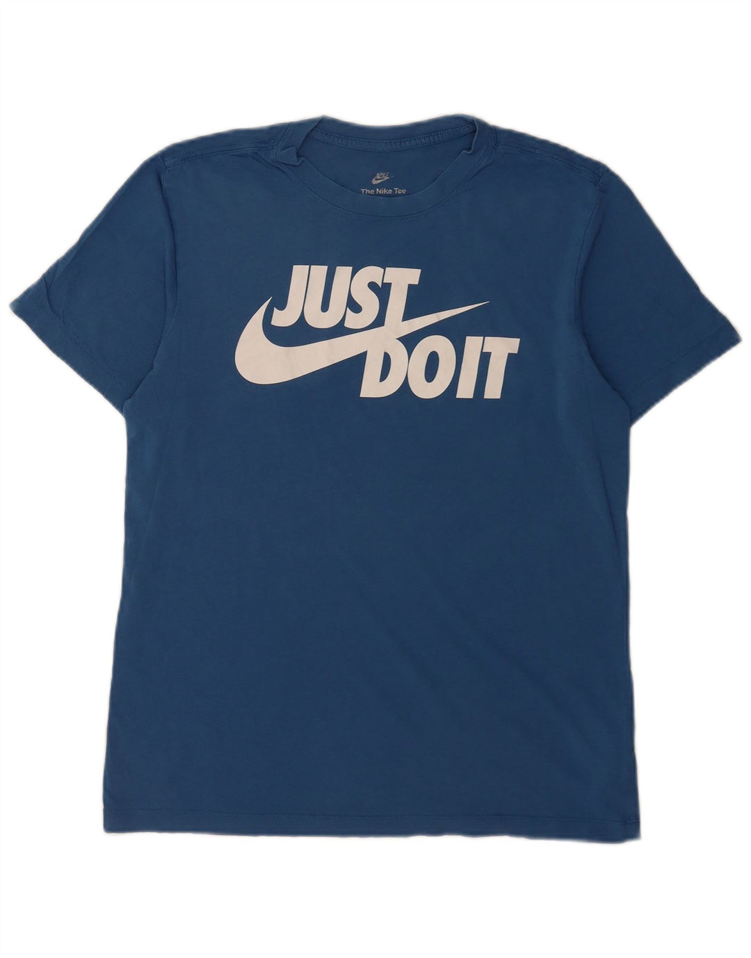 T-shirt grafica da uomo Nike Top in cotone blu medio