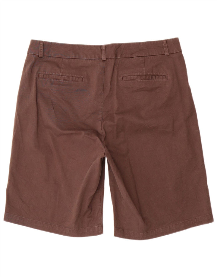 DOCKERS Pantaloncini casual da donna US 12 Large W34 Cotone marrone
