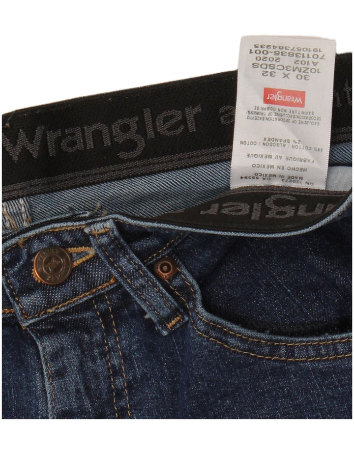 Jeans dritti da uomo WRANGLER W30 L32 cotone blu