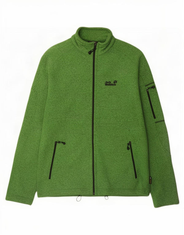Giacca da tuta da uomo Jack Wolfskin UK 44/46 XL Poliestere verde