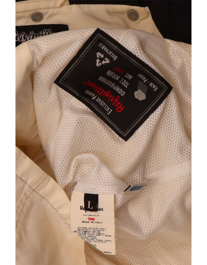 Giacca antipioggia con cappuccio da donna Refrigiwear UK 14 Large in poliammide bianco sporco