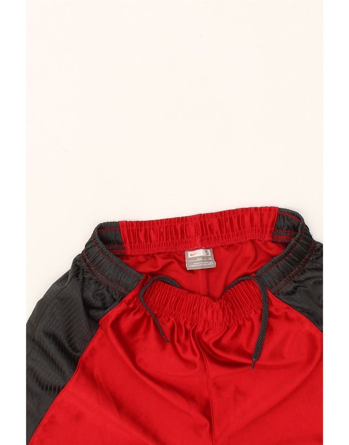 NIKE Boys Sport Shorts 7-8 Years Small Red Colourblock Polyester Vintage Nike and Second-Hand Nike from Messina Hembry 
