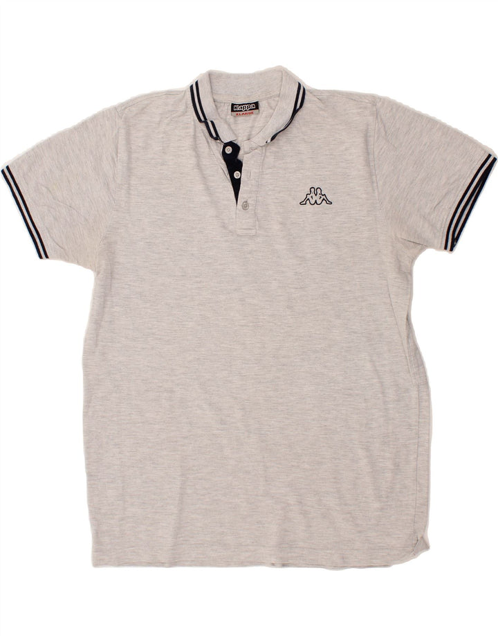 KAPPA Mens Polo Shirt XL Grey Cotton Vintage Kappa and Second-Hand Kappa from Messina Hembry 