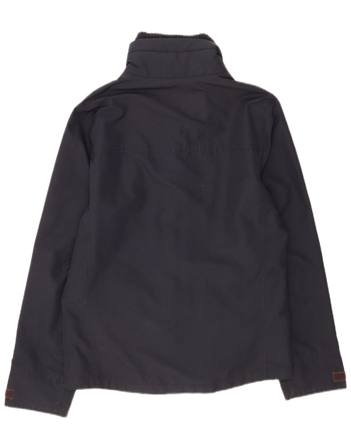 Giacca antipioggia da uomo Hollister UK 40 Large in poliestere blu navy