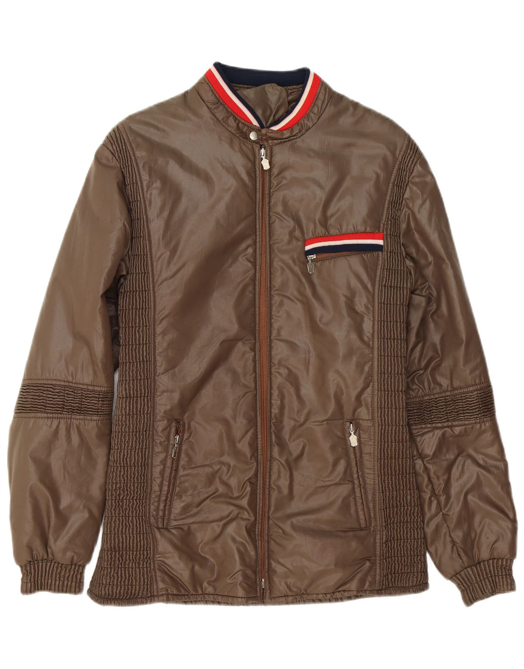 Giacca imbottita da uomo vintage UK 38 Marrone medio
