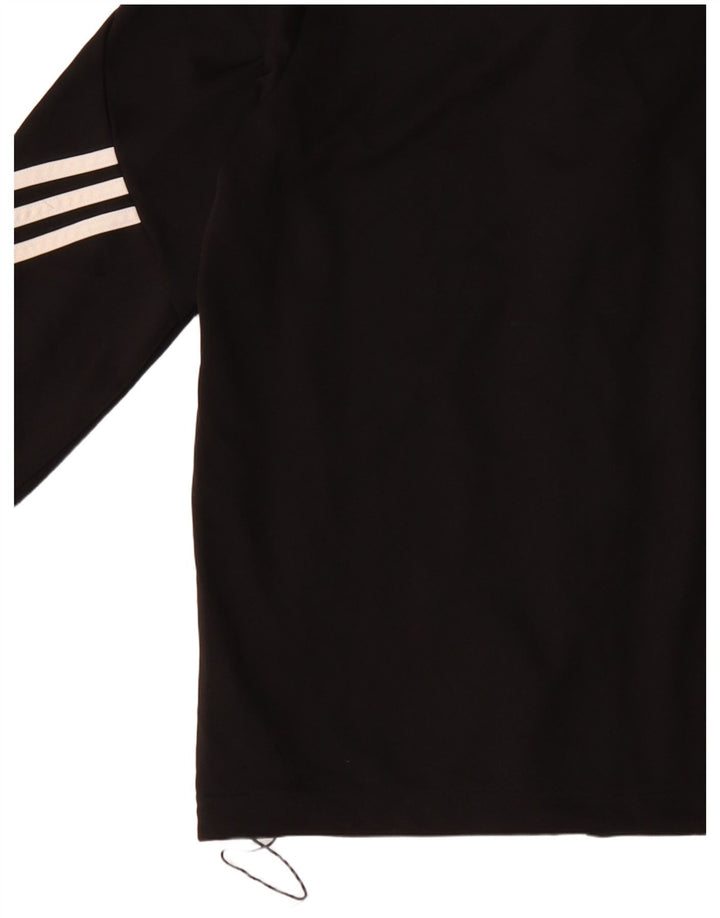 Giacca superiore della tuta Adidas Climalite da ragazzo 13-14 anni in poliestere nero