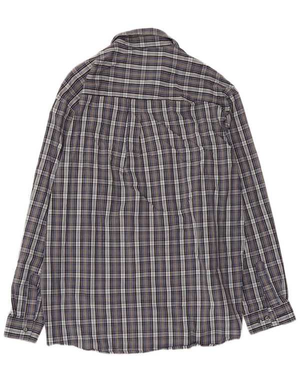Camicia da uomo LERROS XL in cotone a quadri blu