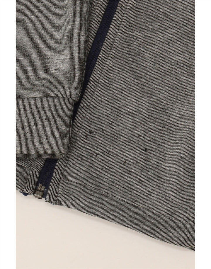 Felpa con cappuccio e zip grafica PUMA per ragazzi 9-10 anni in poliestere color block grigio