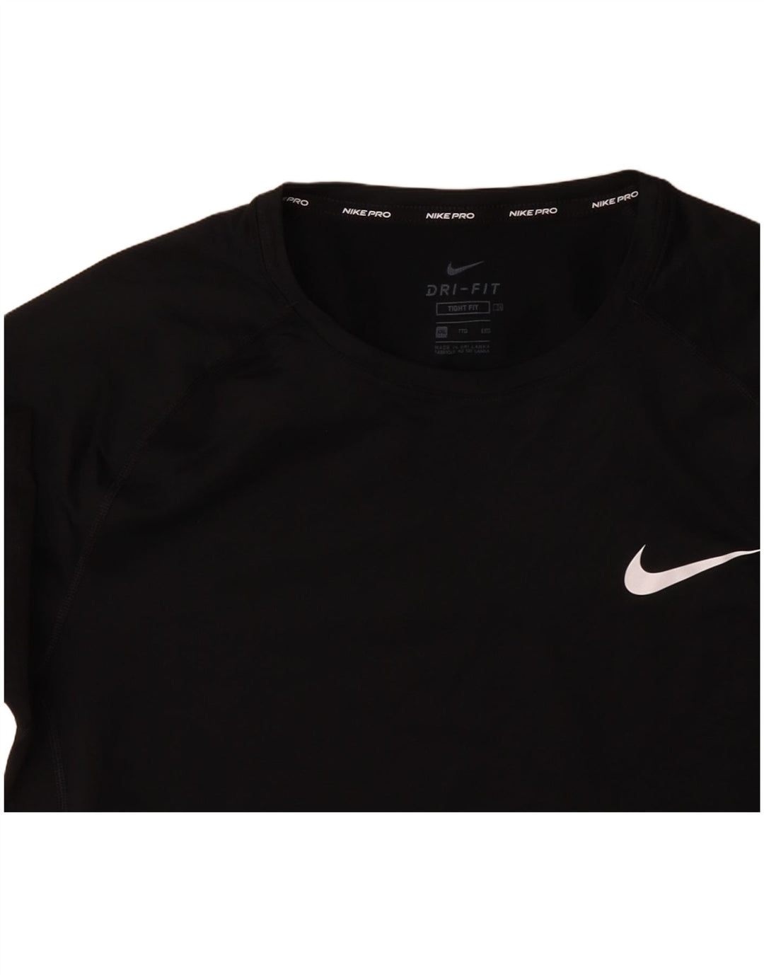 T-shirt attillata da uomo NIKE Top 2XL poliestere nero