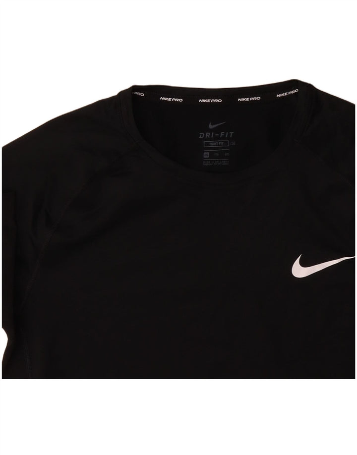 T-shirt attillata da uomo NIKE Top 2XL poliestere nero