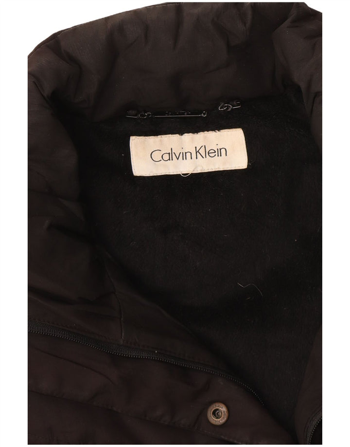 Gilet imbottito da donna CALVIN KLEIN UK 12 medio nero
