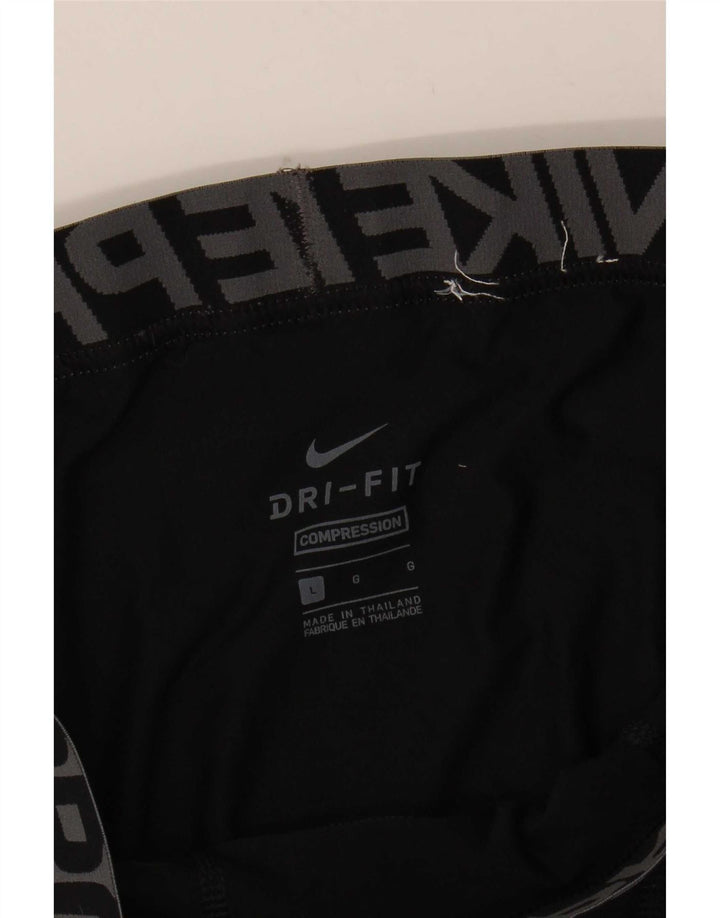 Leggings grafici Nike Dri Fit da uomo grandi neri