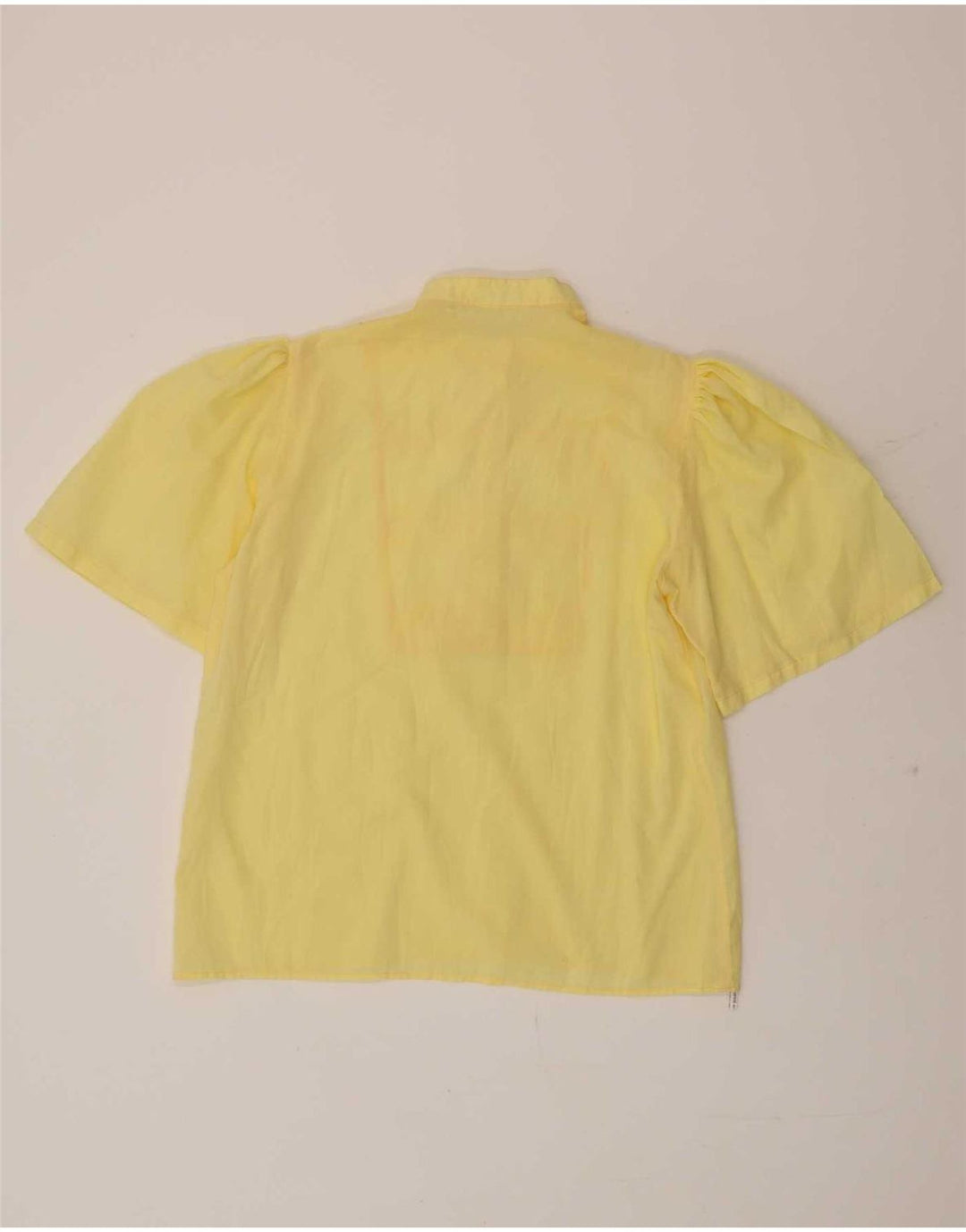 Camicetta da donna vintage Top IT 44 Poliestere giallo medio