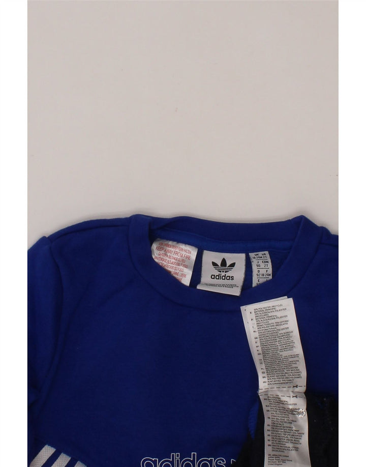 Felpa grafica ADIDAS per neonato, 18-24 mesi, color block blu