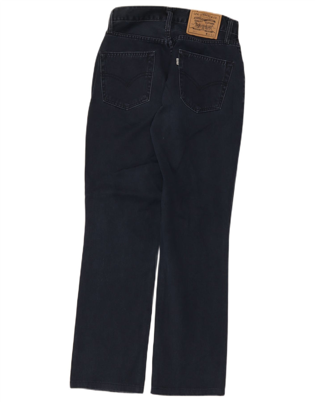 Jeans dritti 595 da donna Levi's W28 L29 cotone blu navy