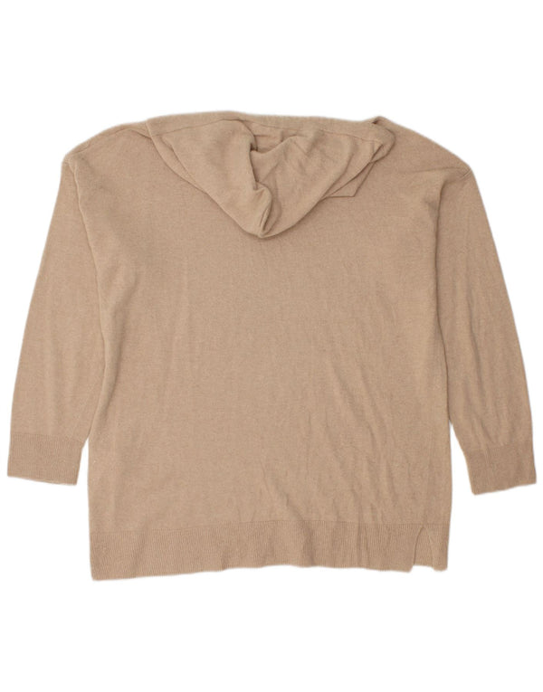 Maglione con cappuccio da donna Benetton UK 14 Poliammide beige medio