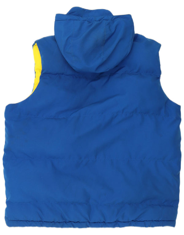 Gilet imbottito reversibile con cappuccio da uomo ADIDAS UK 42 XL blu